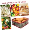 LABRIMP Handcrafted Heart Shape Woven Rattan Storage Basket Snack Fruit