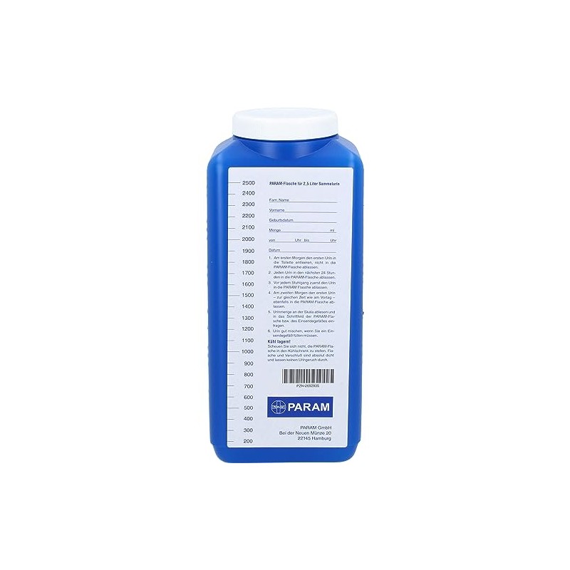 Urine Collection Receptacle 2.5 l with Lid