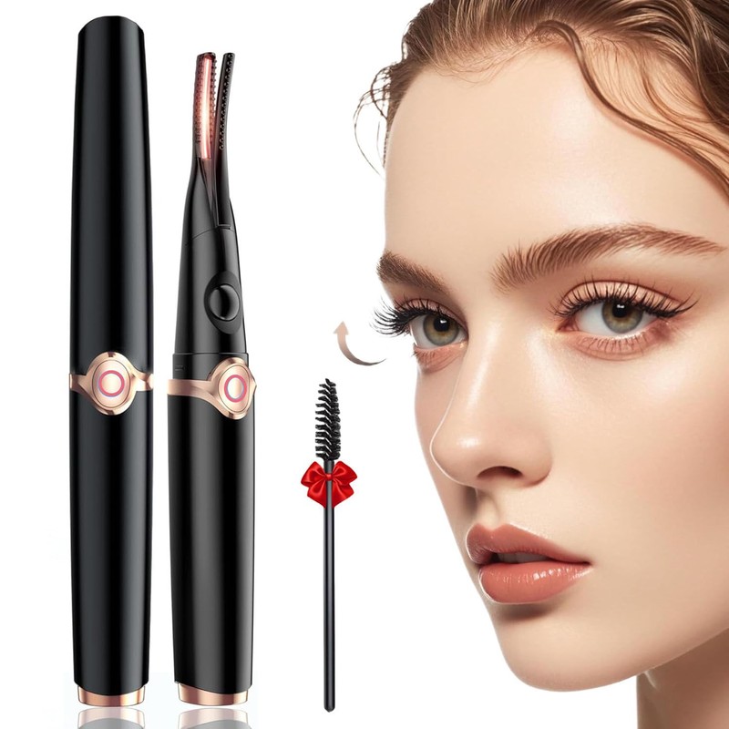 Heated Eyelash Curler for Women, USB Rechargeable Lash Curling Beauty