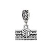 LaBenie Dangle Volleyball and Net Charm Bead