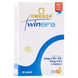 OMEGOR® TwinEFA - Omega 3 6 9 Ergänzung mit Fischöl und Borretschöl | 1890 mg EPA/DHA-Dosis | 60 Kapseln