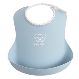 BabyBjorn Baby Bib, Powder Blue, One Size Fits Most, Single Item, Stepless Adjustment, Ultra-Lightweight Design, Only 2.3 oz (66 g) (No Silicone)