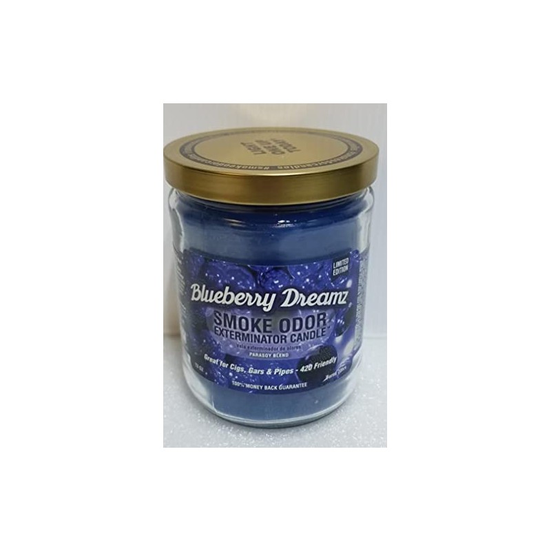 Smoke Odor Exterminator, Blueberry Dreamz Candle, (TIME ONLY), 13oz, 13