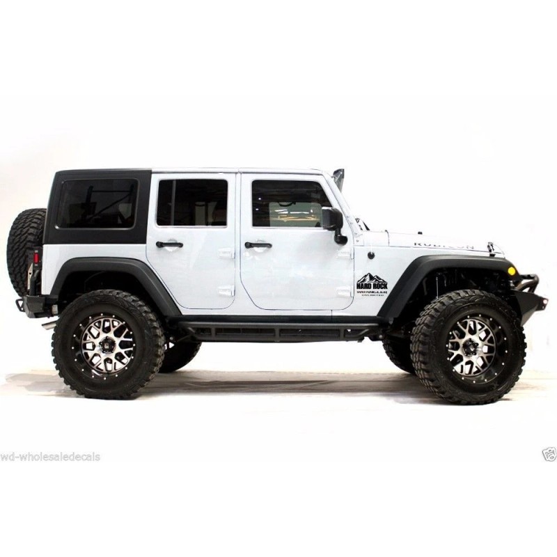 Jeep Wrangler Vinyl Decals Rubicon Sahara Unlimited X Sticker Hard