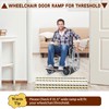 Door Threshold ramp 31.5" W*18.9" L, Metal Bridge Doorway Threshold