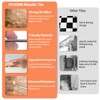OYASIMI 10-Sheets Metallic Peel and Stick Backsplash Mosaic Tiles, Retro