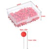 Map Tacks Push Pins Small Size 300 Packs (Red, 1/5