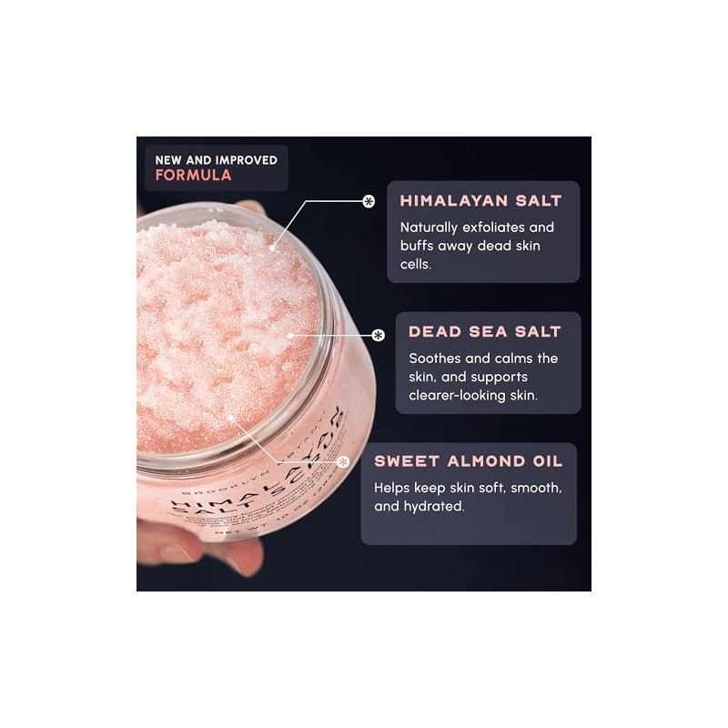 Himalayan Salt Body Scrub 10 oz - All Natural Cleansing