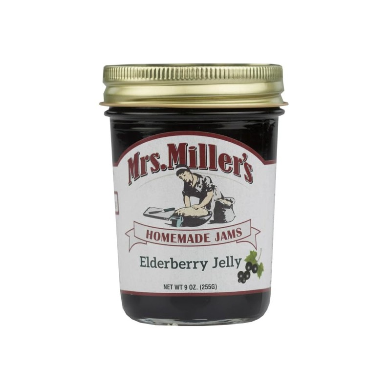 Mrs. Miller's Elderberry Jelly 9 Ounce (Pack of 2)