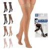 Truform Sheer Compression Stockings, 15-20 Mmhg, Women's Thigh Length, Denier