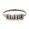 Evergreen Pine Tree Sterling Silver Stacking Bar Ring (5)