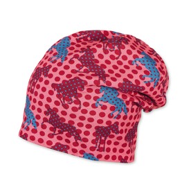 Sterntaler Girls Slouch Beanie Hat, Red (Coral 835)