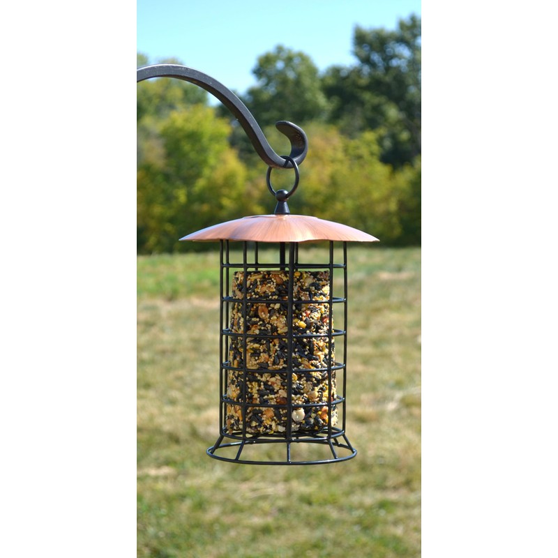 Songbird Essentials Copper Roof Suet Log Feeder