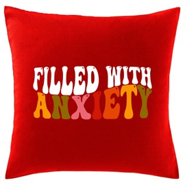 Hippowarehouse filled with anxiety Printed bedroom accessory cushion cover case 41x41cm