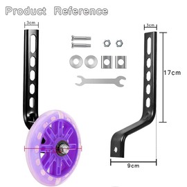Jiahuade Universal Wheel Stabilizer Wheels for Children Bicycle Side Wheels Bicycle Stabilizer Stabilizers for Children Adjustable Wheels for Bike (DH)