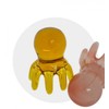 All-purpose octopus scalp massage acupressure massager Gua Sha all-purpose acupressure brown 5ea