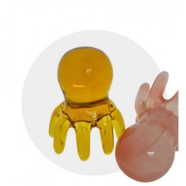 All-purpose octopus scalp massage acupressure massager Gua Sha all-purpose acupressure brown 5ea