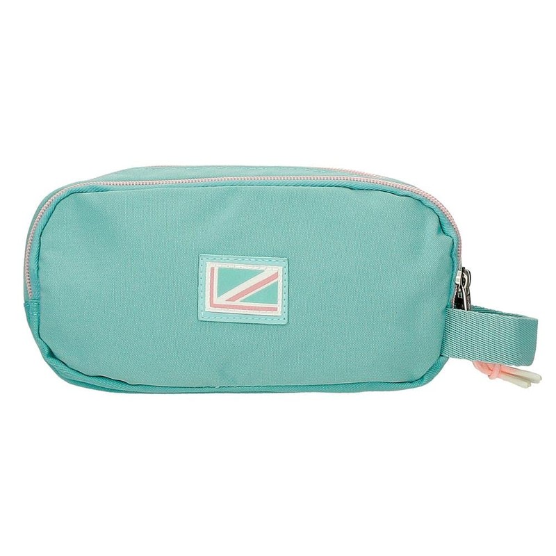 Pepe Jeans Jane Triple Blue Pencil Case 22 x 10
