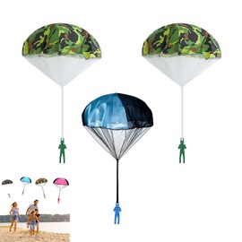3PCS Parachute Toys for Kids, Parachutes, Parachute Man, Parachute Men, Hand Throwing Army Men Toys, Outdoor Flying Toy for Boys and Girls Gifts, Creative Craft Toy for Children and Adults