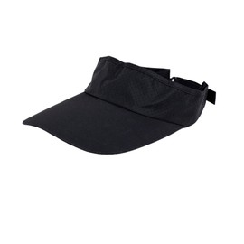 Sports Sun Visor Hats Women's Athletic Mesh Visor Adjustable Baseball Cap for Women Men Outdoor Sports Golf Running (US, Alpha, One Size, Black)