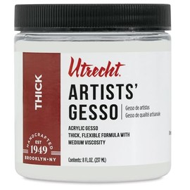 Utrecht Artists Acrylic Gesso - White, 8 oz