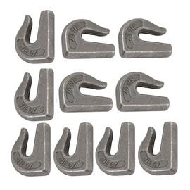 Mytee Products (10 Pack G70 5/16" Weld On Chain Grab Hooks - 4700 lbs WLL Forged Chain Hook for Truck Tractor Flatbed - Heavy Duty Weldable Grab Hooks for Rigging/Forklift Trailer