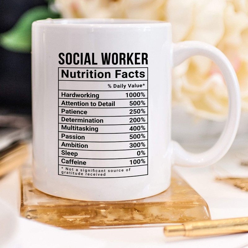 YouNique Designs Social Worker Mug, 11 Ounces, Social Worker Gifts