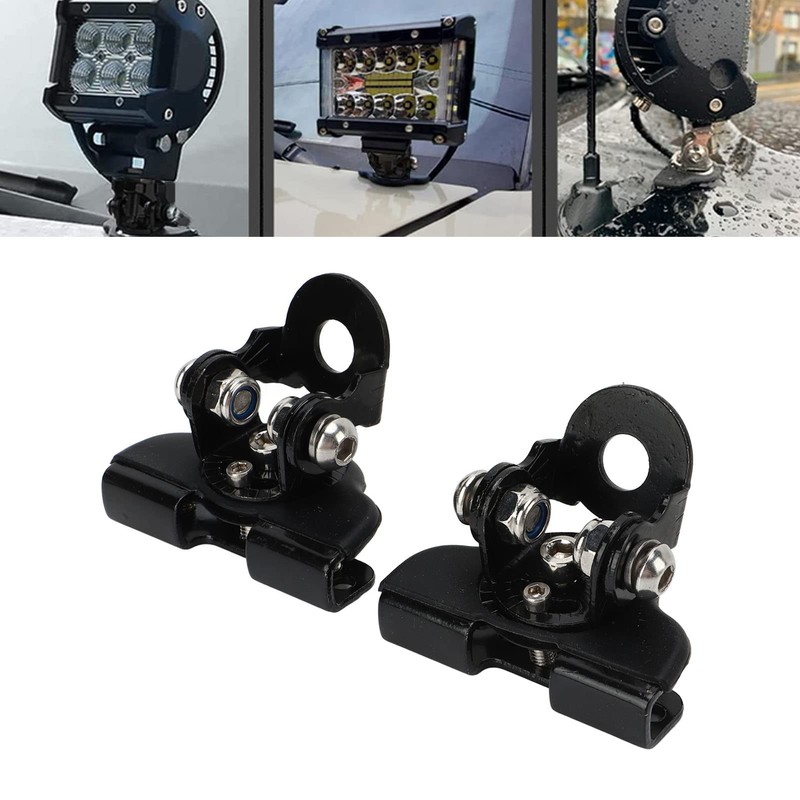 Fayelume 2PCS Ditch Light Brackets, LED Light Bar Mounts, Engine