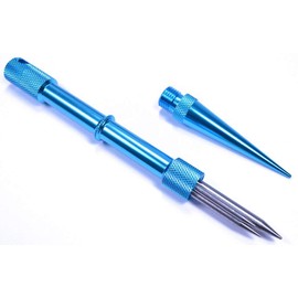 Paracord Knotters Tightening Tool with 3 Fids - Lacing Needles for Leather Rope Cords Bracelet Weaving and Splicing Tools - Blue