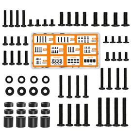 Alrhipvm Universal TV Mounting Hardware Screws Kit with Box - TV Mount Screws Includes M4 M5 M6 M8 Replacement TV Screws, Washers and Spacers, VESA Mount Screws Works with Any TV up to 82inches