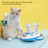 Automatic Electric Rotating Butterfly Toy Funny Cat Teaser Toys with
