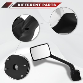 Sterlix Pair Hood Mirror for Kenworth T680 Peterbilt 579 Peterbilt 587 Mirror Replacement Driver Left and Passenger Right Side OE Kenworth T680 Accessories (Black)