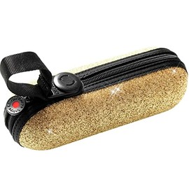 Knirps X1 Super Mini Pocket Umbrella 2Glam with Ecorepel Technology - Gold