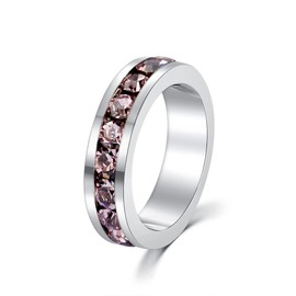 Birthstone Pendant Charm - Full Eternity, Stackable, Birthstone