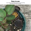 100PCS Plastic Fertilizer Mesh Basket with Lid Planting Fertilizer Net