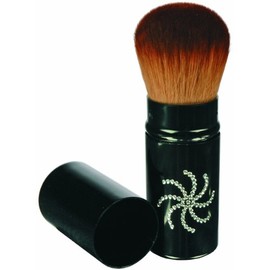 Fantasia Powder Brush Retractable with Decoration Toray Hair Black