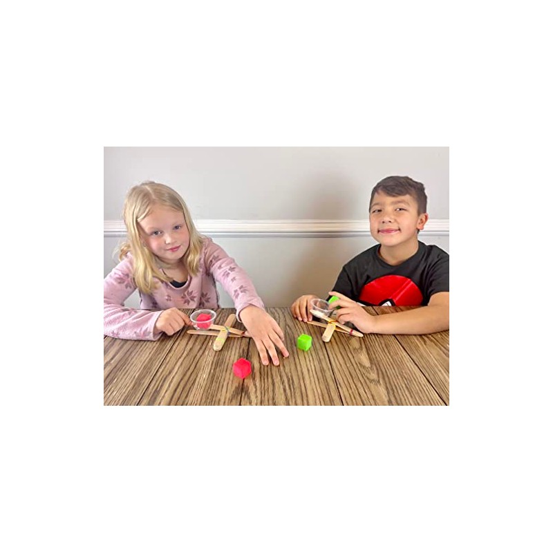 Catapult Kit, 100-Pack – Build 100 Mini Catapults, Complete STEM