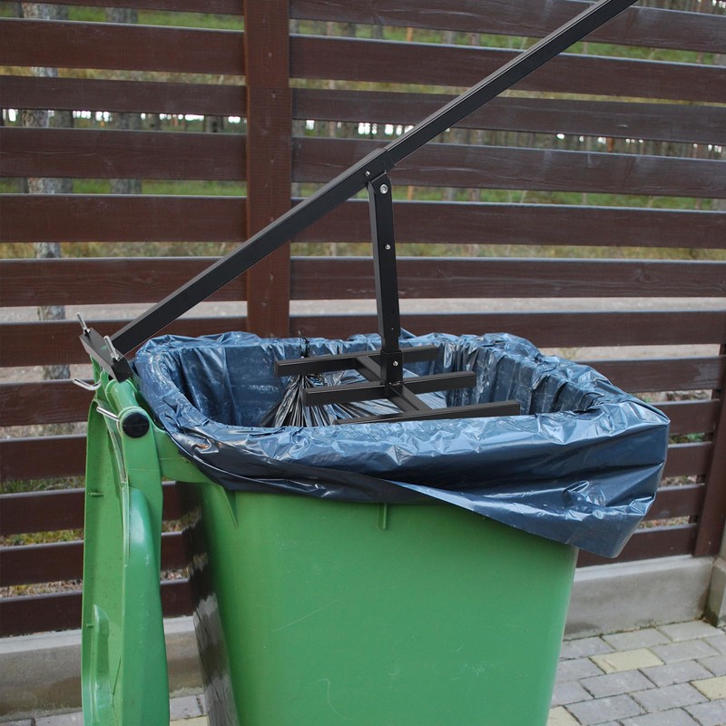 Manual Trash Compactor for Kitchen, Touchless Trash Can Compactor, Manual