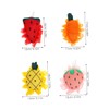 Minkissy 4pcs Fruit-themed Shower Balls for Exfoliating Skin Including Watermelon