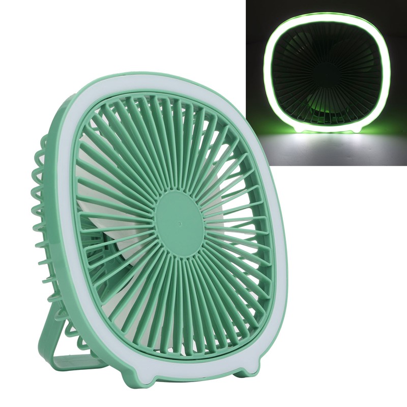 Desktop Fan Power Adjustable Low Noise Rechargeable Mini Portable Vertical