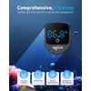 SEAOURA 2-in-1 Aquarium Magnetic Cleaner with Digital Aquariums Thermometer, Fish
