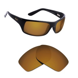 Alphax Flare Gold Polarized Replacement Lenses for Maui Jim Peahi MJ202