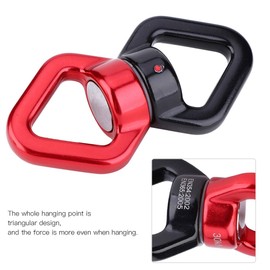 Keenso Conector Giratorio de Dispositivo Giratorio 30KN para Escalada en Roca, Yoga, Hecho de Metal de Calidad, Rotación de 360 ​​Grados, Diseño Triangular, Silencioso y Resistente