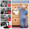 Baby Safety Magnetic Cabinet Lock, 10 Locks with 2 Keys,