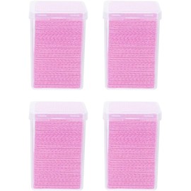 UKCOCO Toallitas de Limpieza para Pegamento de Pestañas Paños sin Pelusa para Salones y Uso Casa Rosa Eliminadores de Pegamento para Extensiones