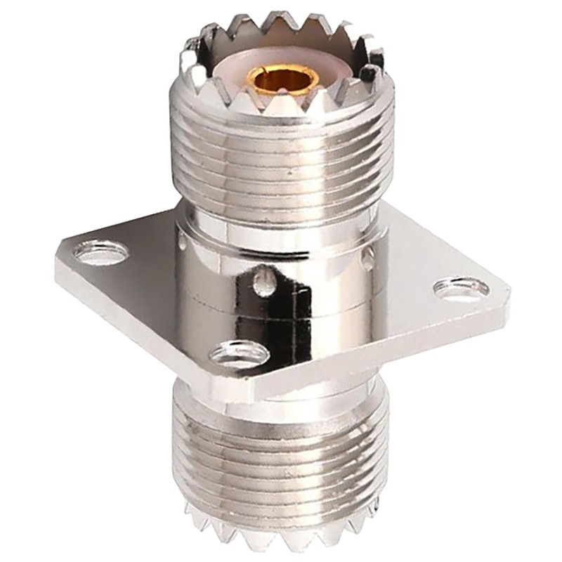 tunghey 2Pack SO239 to SO239 Chassis Mount Connector, SO239 UHF