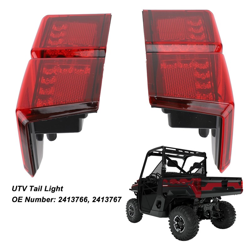 1 Pair UTV Tail Light 2413766 High Brightness Rear Tail