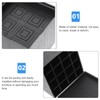 DOITOOL 4Pcs Square Rubber Furniture Risers - 3 Inch Height