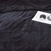 MOONLIGHT20015 Fleece Blanket Throws for Sofas - 400 GSM Black