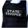 Reflective State Trooper Patch Reflective Back Panel Patch with Hook